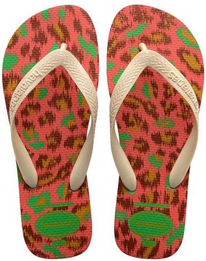 Žabky Havaianas Top Animals dámske, zelená farba, na plochom podpätku, 4132920 2715