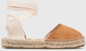 Espadrilky Manebi Flat Valenciana Espadrilles hnedá farba, R 3.9 P0