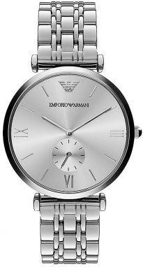 Hodinky Emporio Armani pánsky, strieborná farba