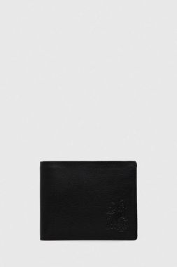 Kožená peňaženka Medicine pánska, čierna farba