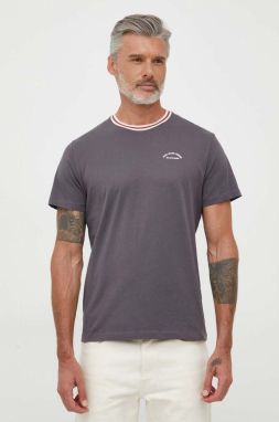 Bavlnené tričko Pepe Jeans šedá farba, s potlačou