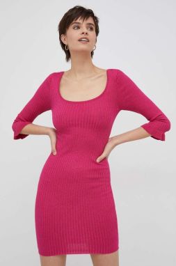 Šaty XT Studio ružová farba, mini, priliehavé