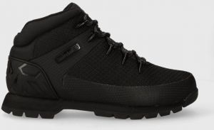 Topánky Timberland Euro Sprint Fabric WP pánske, čierna farba, TB0A1QHR0151