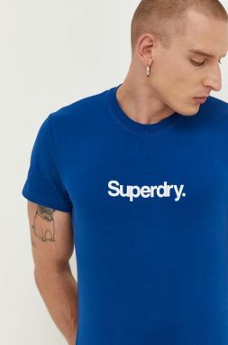 Bavlnené tričko Superdry s potlačou