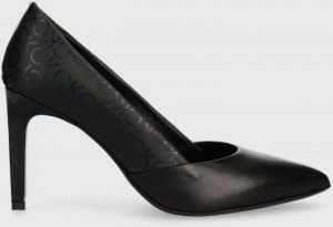 Lodičky Calvin Klein ESS STILETTO PUMP 90 - EPI MN MX čierna farba, HW0HW01737