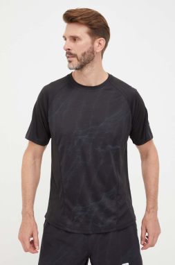 Tréningové tričko Fila Royan čierna farba, vzorované