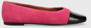 Semišové baleríny Vagabond Shoemakers Jolin ružová farba, 5508.642.93