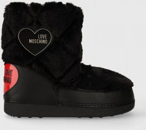 Snehule Love Moschino SKIBOOT20 čierna farba, JA24242G0HJW0000