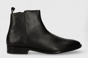 Kožená obuv BOSS Colby pánske, čierna farba, 50503550