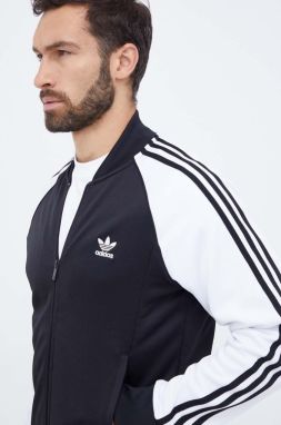 Mikina adidas Originals pánska, čierna farba, vzorovaná