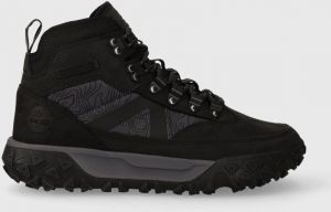 Kožené členkové topánky Timberland GS Motion 6 Mid F/L WP pánske, čierna farba, TB0A5XRG0151