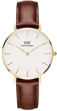 Hodinky Daniel Wellington Petite 32 St Mawes dámske, hnedá farba