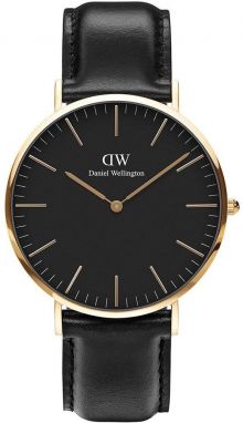 Hodinky Daniel Wellington Classic 40 Sheffield pánske, čierna farba