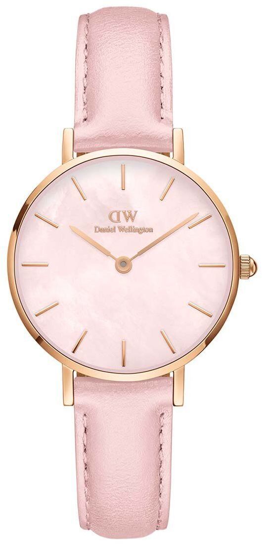 Hodinky Daniel Wellington Petite 28 Pink leather dámske, ružová farba