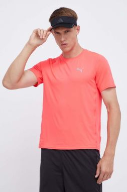 Bežecké tričko Puma Cloudspun ružová farba, jednofarebné