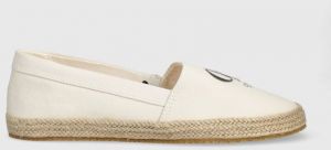 Espadrilky Calvin Klein Jeans ESPADRILLE MONO SEASONAL GR béžová farba, YW0YW01032