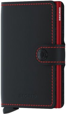Secrid - Kožená peňaženka MM.Black.Red-Black.Red,