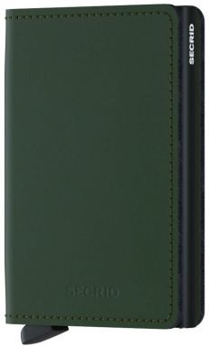 Kožená peňaženka Secrid SM.GREEN.BLACK-Green.Blac, pánska, zelená farba