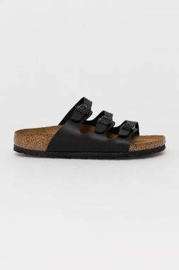 Šľapky Birkenstock Florida 53013-Schwarz, dámske, čierna farba