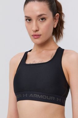 Športová podprsenka Under Armour Crossback 1361034-001, čierna farba, jednofarebná