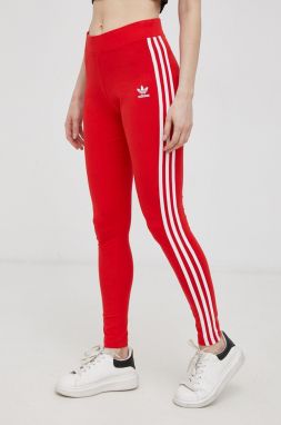 Legíny adidas Originals HD2348 HD2348-VIVRED, dámske, červená farba, jednofarebné