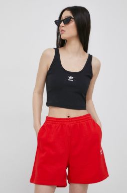 Top adidas Originals HF3399 HF3399-BLACK, dámsky, čierna farba,