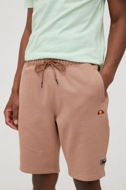 Šortky Ellesse SHM13123-BROWN, pánske, hnedá farba,