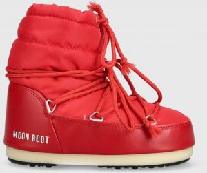 Snehule Moon Boot 14600100.RED-RED, Light Low Nylon , červená farba