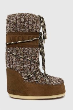 Snehule Moon Boot Icon Wool 14027800.SIGARO-SIGARO, hnedá farba