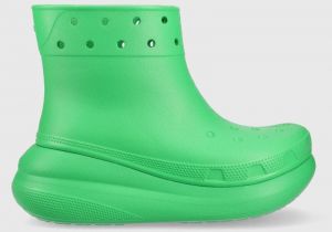 Gumáky Crocs Classic Crush Rain Boot 207946.3E8-3E8, dámske, zelená farba, 207946