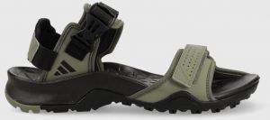 Sandále adidas TERREX Cyprex Sandal II HP8656-LEGGRN/CBL, pánske, zelená farba