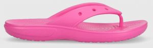 Žabky Crocs Classic Flip 207713.6UB-6UB, dámske, ružová farba, na plochom podpätku, 207713