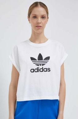 Bavlnené tričko adidas Originals IC5467-WHITE, biela farba