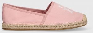 Espadrilky Tommy Hilfiger TH EMBROIDERED ESPADRILLE ružová farba