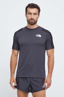 Športové tričko The North Face čierna farba, jednofarebný