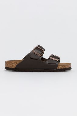 Kožené šľapky Birkenstock 51103-Dunkelbrau, dámske, hnedá farba