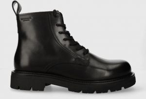 Kožené členkové topánky Vagabond Shoemakers CAMERON pánske, čierna farba, 5675.301.20