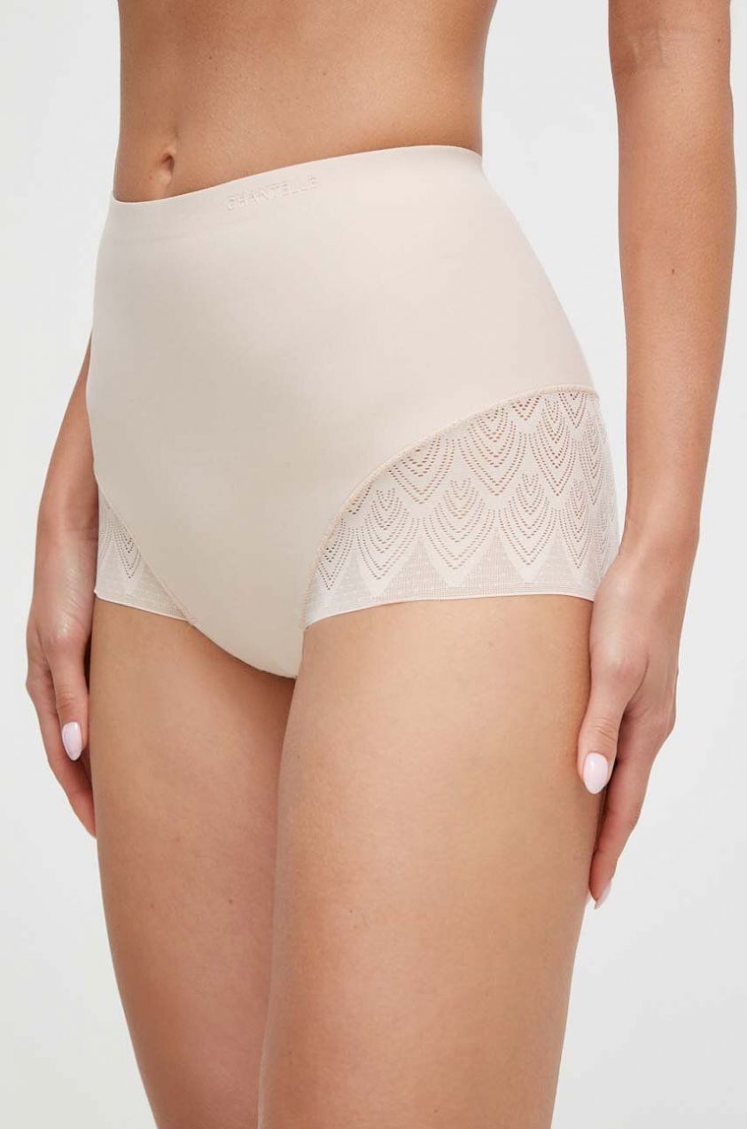 Tvarujúce nohavičky Chantelle SOFT STRETCH béžová farba