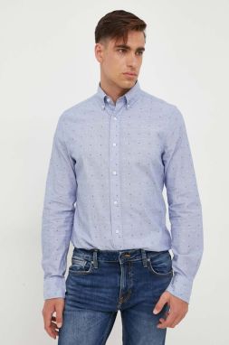 Bavlnená košeľa Gant pánska, regular, s golierom button-down
