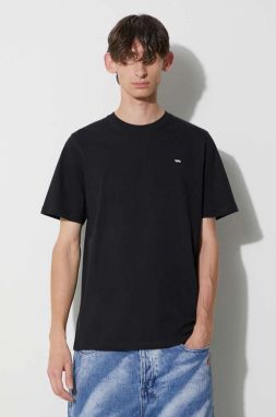Bavlnené tričko Wood Wood Essential sami classic t-shirt 20005711.2491, čierna farba, jednofarebné