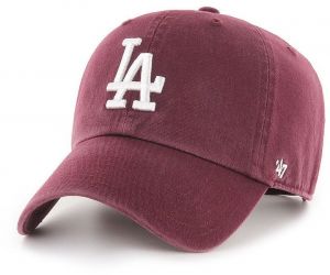 Čiapka 47brand MLB Los Angeles Dodgers fialová farba, s nášivkou