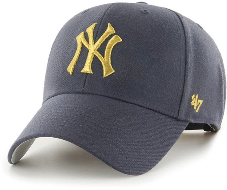 Čiapka 47brand MLB New York Yankees tmavomodrá farba, s nášivkou