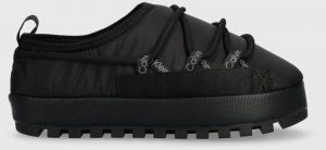 Papuče Calvin Klein Jeans HOME SLIPPER LACING WN čierna farba, YW0YW01216