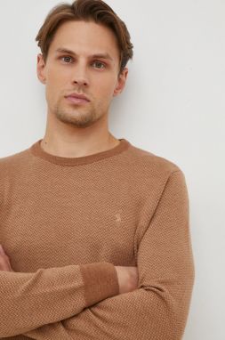 Vlnený sveter Polo Ralph Lauren pánsky, béžová farba, tenký