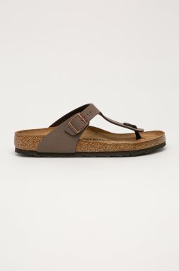 Žabky Birkenstock Gizeh pánske, hnedá farba, 43751.M