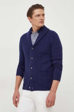 Kašmírový sveter Polo Ralph Lauren tmavomodrá farba