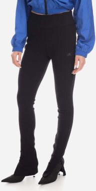 Bavlnené legíny Alpha Industries X-Fit Rib Pant 136051.03-black, čierna farba, jednofarebné