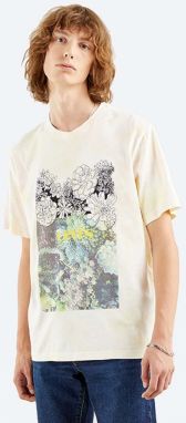 Bavlnené tričko Levi's Relaxed Fit Tee Sketch 16143.0153-cream, béžová farba, s potlačou