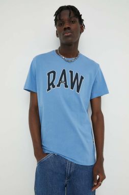 Bavlnené tričko G-Star Raw s potlačou
