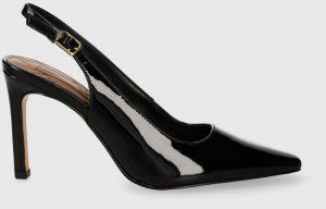 Kožené ihličky Kurt Geiger London Regent 90 Slingback čierna farba, 1292800309